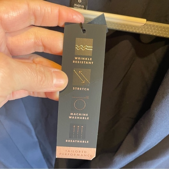 Banana Republic Long & Lean Blazer Blue Women's size 8 NWT - Picture 3 of 8